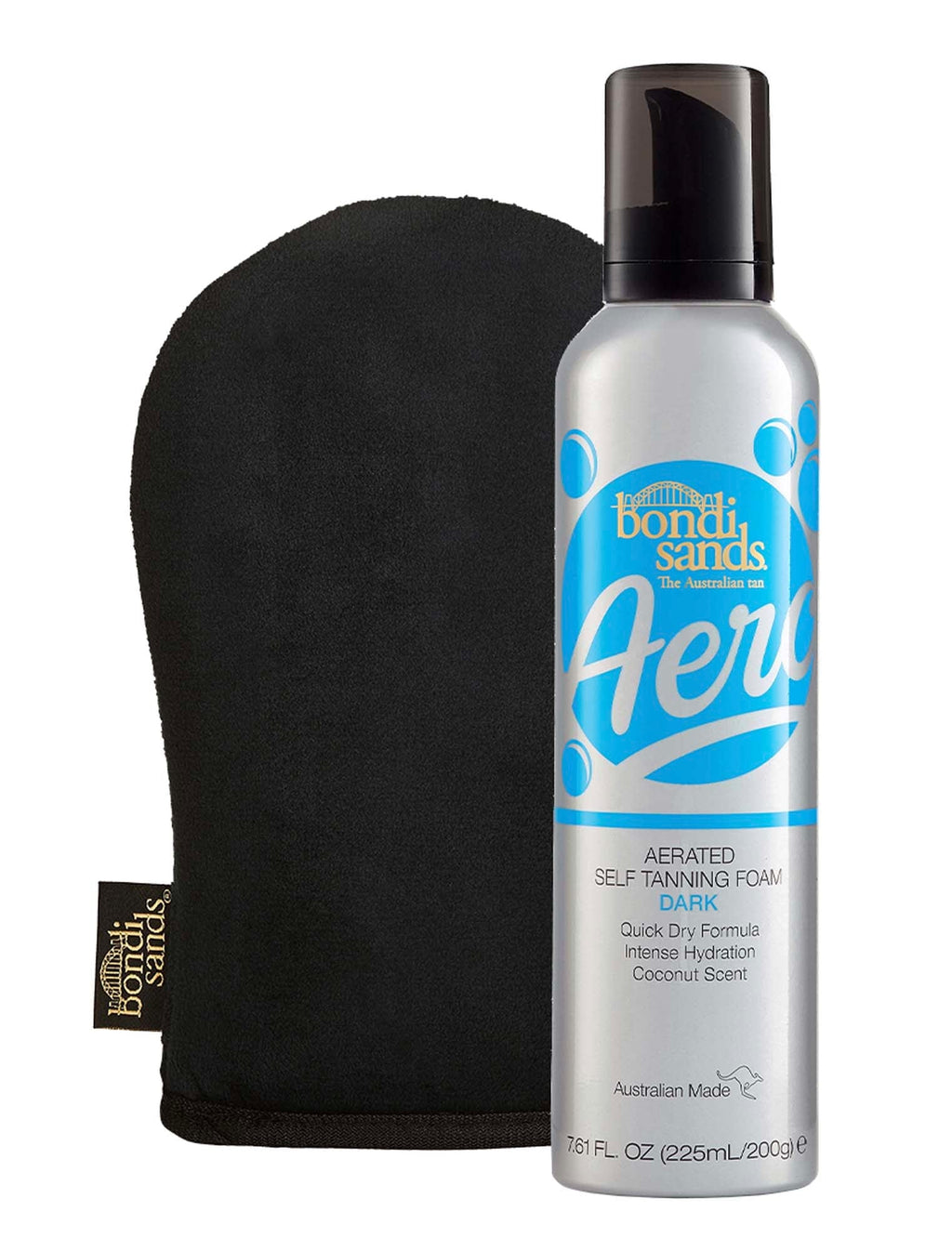 Aero Dark Self Tanning Foam & Application Mitt Bundle